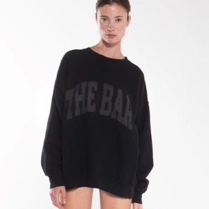 The Bar Varsity Sweatshirt - Black - Size L - WORN ONCE!